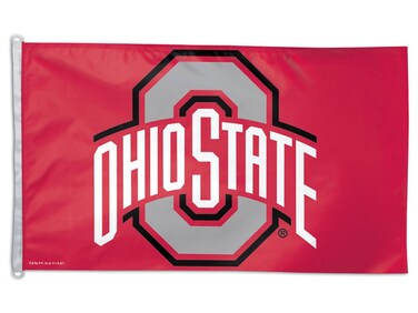 Wincraft NCAA Ohio State University 01909115 Deluxe Flag, 3' x 5'