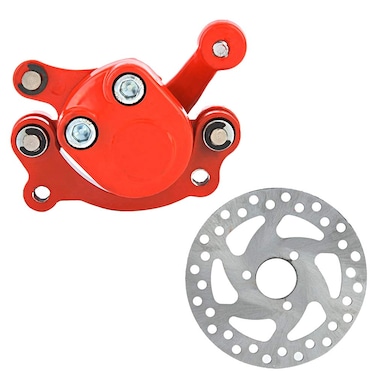 Qiilu 120mm Disc Rotor Brake Caliper For 43 47 Electric Kart Scooter Mini Moto