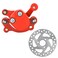 Qiilu 120mm Disc Rotor Brake Caliper For 43 47 Electric Kart Scooter Mini Moto