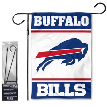WinCraft Bills White Garden Flag and Stand Pole Holder Mount