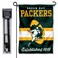WinCraft Green Bay Packers Throwback Retro Vintage Garden Flag and Flagpole Mount