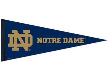 Wincraft NCAA 77769011 Notre Dame Premium Pennant, 12" X 30