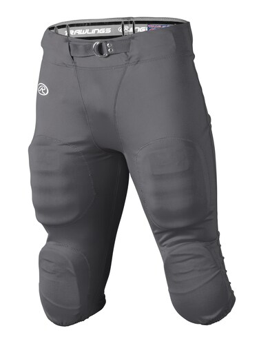 Rawlings Men's Standard FP147 High Performance Football Pants   Practice/Game Use Sizes, Graphite, 3X-Large