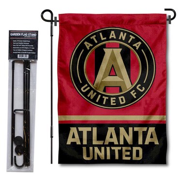 WinCraft Atlanta United Football Club Garden Flag with Stand Pole Holder