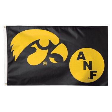 NCAA Iowa Hawkeyes ANF Flag Deluxe, 3 x 5-Foot