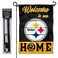 WinCraft Pittsburgh Steelers Welcome to Our Home Garden Flag and Flagpole Mount