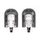 LIOOBO 2pcs Foldable Pedal Aluminum Alloy Universal Mountain Bike Pedal for Road Mountain BMX MTB Bike