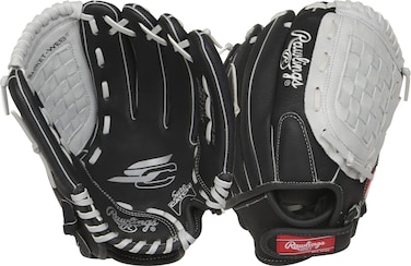 Rawlings   SURE CATCH T-Ball &amp; Youth Baseball Glove   Right Hand Throw   11.5"   Black/Grey