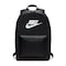 NIKE Heritage Backpack 2.0, Black/Black/White, Misc