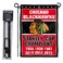 WinCraft Chicago Blackhawks 6 Time Champions Garden Flag and Pole Stand Holder