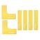 6 Pcs Ground Court Marker Line Tennis Court Lines Markers Property Marker Stakes Land Boundary Markers Sports Supplies Sticker Ground line Label Football