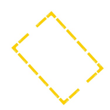 LIOOBO 6 Pcs Ground Line Sticker Sports Supplies Sticker Ground Line Label Tennis Court Line Ground Court Marker