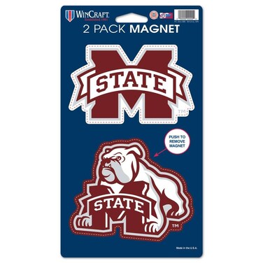 Wincraft NCAA Mississippi State University WCR28603014 Magnets (2 Pack), 5" x 9