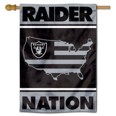 WinCraft Las Vegas Raiders Raider Nation Double Sided Banner Flag