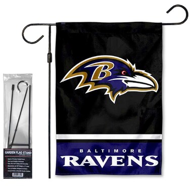 WinCraft Ravens Garden Flag and Stand Pole Holder Mount