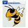 NCAA Georgia Tech Yellowjackets 8-by-8 Inch Diecut Colored Decal