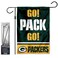 WinCraft Packers Go Pack Go Garden Flag and Stand Pole Holder Mount