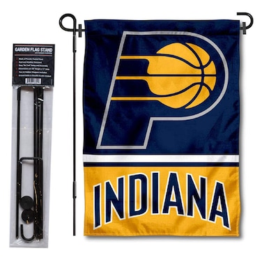 WinCraft Indiana Pacers Garden Flag with Stand Holder