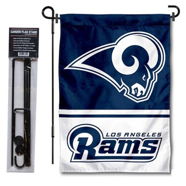 WinCraft Los Angeles Rams Garden Flag with Stand Holder