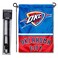 WinCraft Oklahoma City Thunder Garden Flag with Stand Holder
