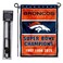 WinCraft Denver Broncos 3 Time Champions Garden Flag and Pole Stand Holder