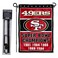 WinCraft San Francisco 49ers 5 Time Champions Garden Flag and Pole Stand Holder