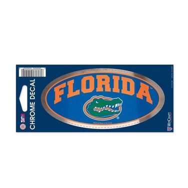 Wincraft NCAA University of Florida WCR26856014 Chrome Decal, 3" x 7