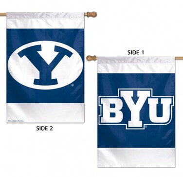 WinCraft NCAA Brigham Young University 2 Sided Vertical Flag, 28 x 40