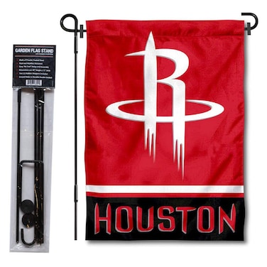 WinCraft Houston Rockets Garden Flag with Stand Holder