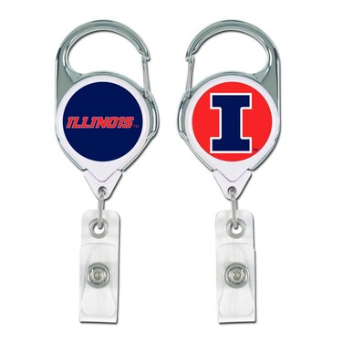 Wincraft NCAA Illinois Illini Premium Retractable Badge Holder, One Size, Team Color
