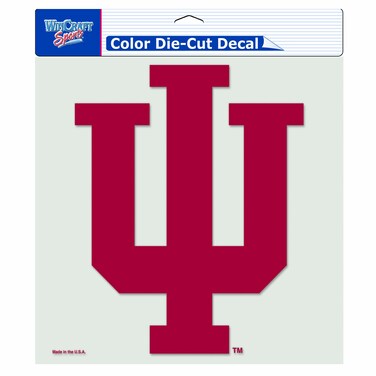 NCAA Indiana Hoosiers 8-by-8 Inch Diecut Colored Decal