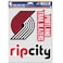Wincraft NBA Portland Trail Blazers Decal Multi Use Fan 3 Pack, Team Colors, One Size