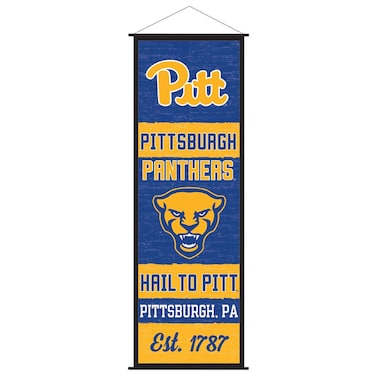 Pittsburgh Panthers Banner and Scroll Sign