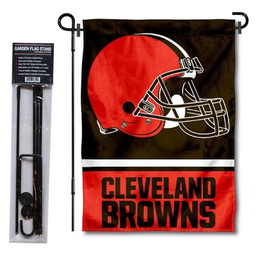 WinCraft Cleveland Browns Garden Flag with Stand Holder