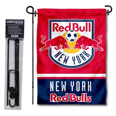 WinCraft New York Soccer Garden Flag with Stand Pole Holder