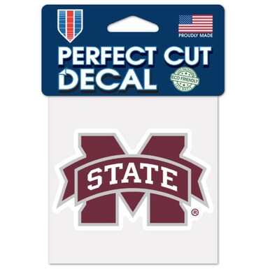 Mississippi State Bulldogs Perfect Cut Color Decal 4" x 4