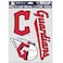 Wincraft MLB Cleveland Indians Decal Multi Use Fan 3 Pack, Team Colors, One Size