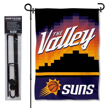 WinCraft Phoenix Suns City Edition Garden Flag and Pole Stand Holder