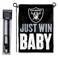 Las Vegas Raiders Just Win Baby Garden Flag and Pole Stand Holder