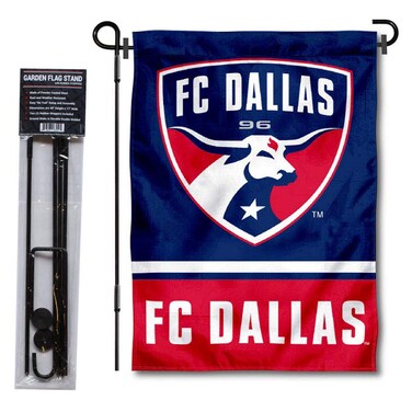 WinCraft FC Dallas Garden Flag with Stand Pole Holder
