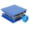 TOPINCN Lab Lifting Stand Adjustable Resistance Blue Electroplated Aluminum Rack Scissor Jack Lifter 100 x 100mm