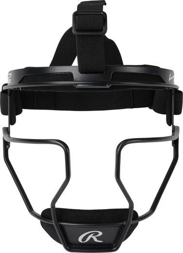 Rawlings   HI-VIZ Fastpitch Softball Fielders Mask   Black   Adult