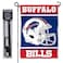 WinCraft Buffalo Bills Helmet Garden Flag and Flagpole Mount