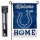WinCraft Colts Welcome to Our Home Garden Flag and Flagpole Mount