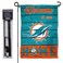 WinCraft Dolphins Welcome to Our Home Garden Flag and Flagpole Mount