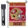 WinCraft San Francisco 49ers Helmet Garden Flag and Flagpole Mount