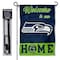 WinCraft Seahawks Welcome to Our Home Garden Flag and Flagpole Mount