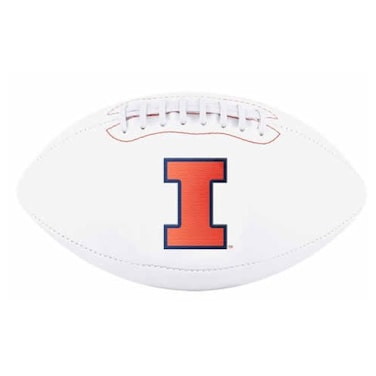 NCAA Signature Series Full Size Autograph Football Illinois Fighting Illini