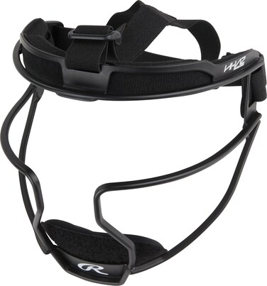 Rawlings   HI-VIZ Ultra Adult Softball Fielder's MASK   Black   Adult