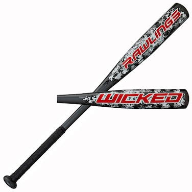 RAWLINGS SPORT GOODS Youth Wicked 2-1/4" Barrel Baseball Bat, 30 inch/20 oz